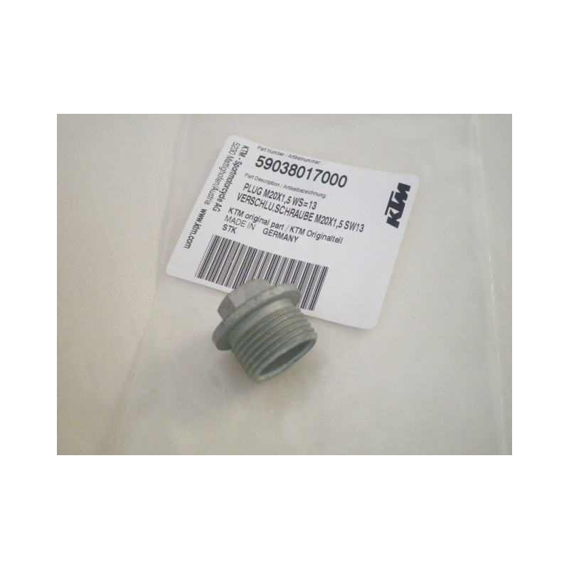 59038017000  Τάπα Λαδιού M20X1,5 KTM EXC-SX