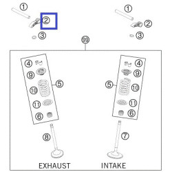 77236060000  Valve Lever KTM KTM EXC-F 250/350 '12-'16 SXF-250/350 '11-'15