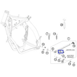 78003023090  Bracket For Side Stand Spring KTM  EXC '08-'16