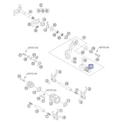 54634131000  Step Plate For Shift Lever KTM EXC-SX-SXF & LC4