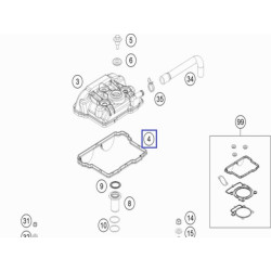 77236053000  Valve Cover Gasket KTM EXC-F 350 & SX-F 350 '11-'16