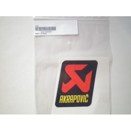 SXS12350509  Sticker Akrapovic 75x95 mm
