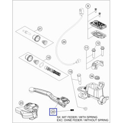 77713002000  Hand Brake Lever + Spring KTM EXC-SX '14-'17