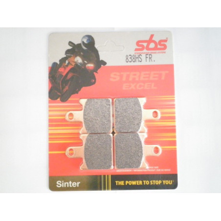 838HS  SBS Front Brake Pads Kawasaki ZZR-1400 '06-'16