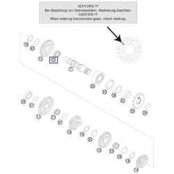 0405242812  Needle Bearing KTM EXC-250-300