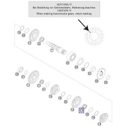 0405222613  Ρουλεμάν Αξονα Σασμάν KTM EXC-250-300