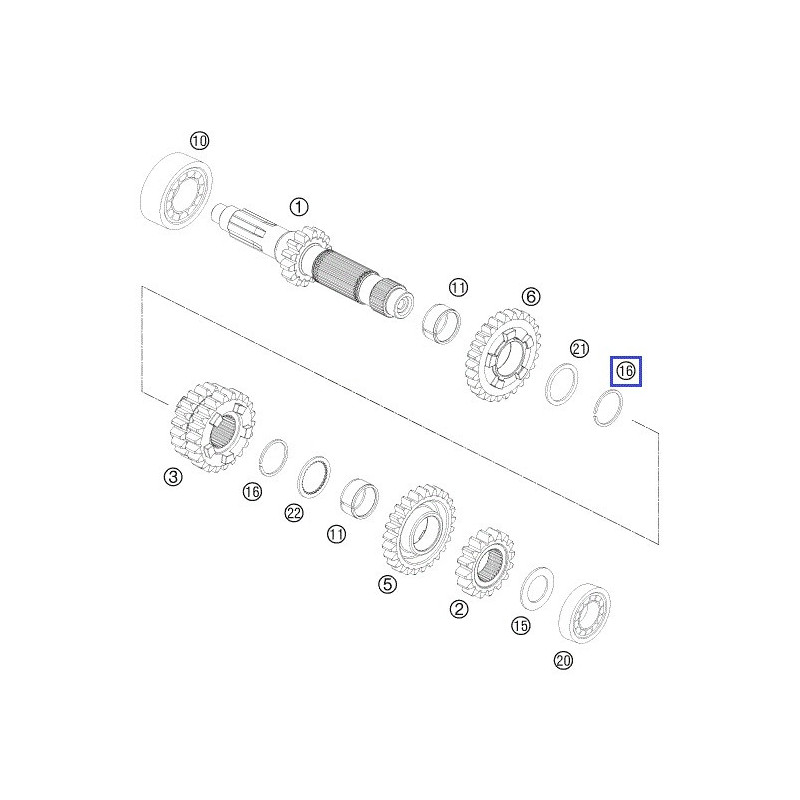 0417025000  Circlip KTM EXC-250-300