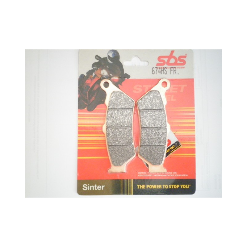 674HS  SBS Front Brake Pads Honda NX-650 Dominator SLR-650