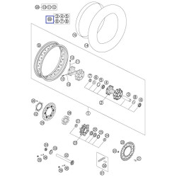 60010015010  Σετ Επισκευής Πίσω Τροχού KTM Adventure 950-990