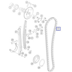 76036013000 Καδένα Χρονισμού 104t. KTM 690 Duke Enduro
