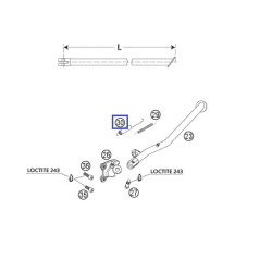 58403030100  Ελατήριο Πλάγιου Στάντ ΚΤΜ  LC4 640 '03-'07