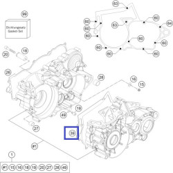 54830039000  Engine Case Gasket KTM EXC-250-300 '04-'16