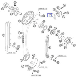 59036003050  Tensioner Gasket KTM EXC-400-450-525