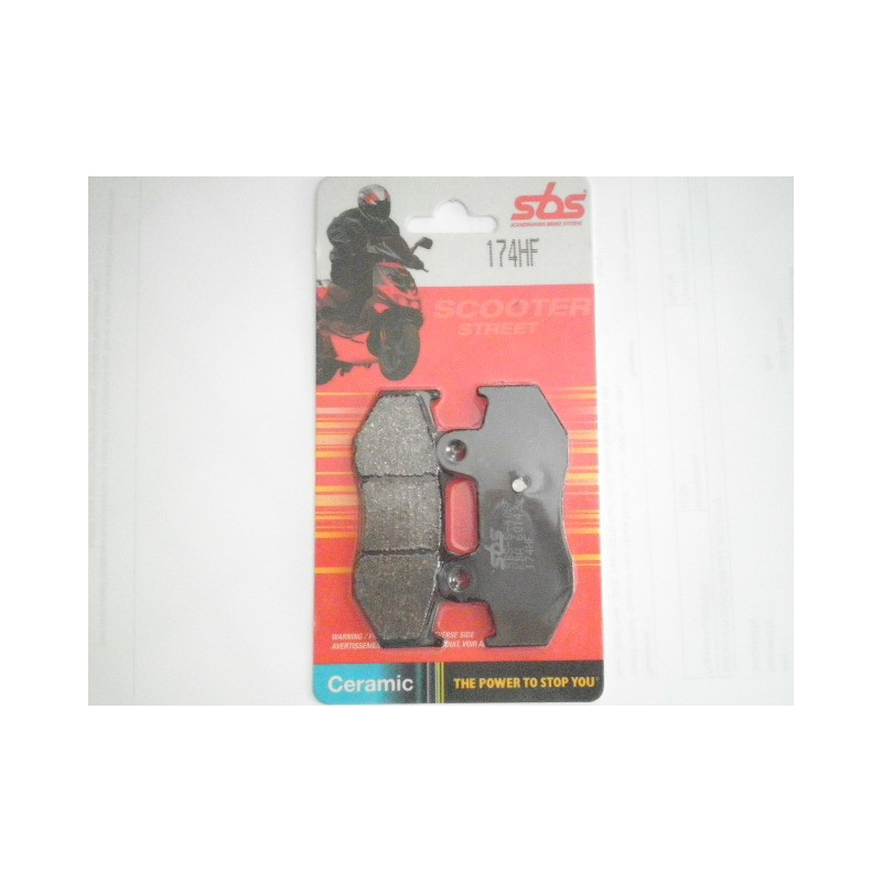 174HF  SBS Rear Brake Pads Suzuki AN-400 Burgman '01-'06