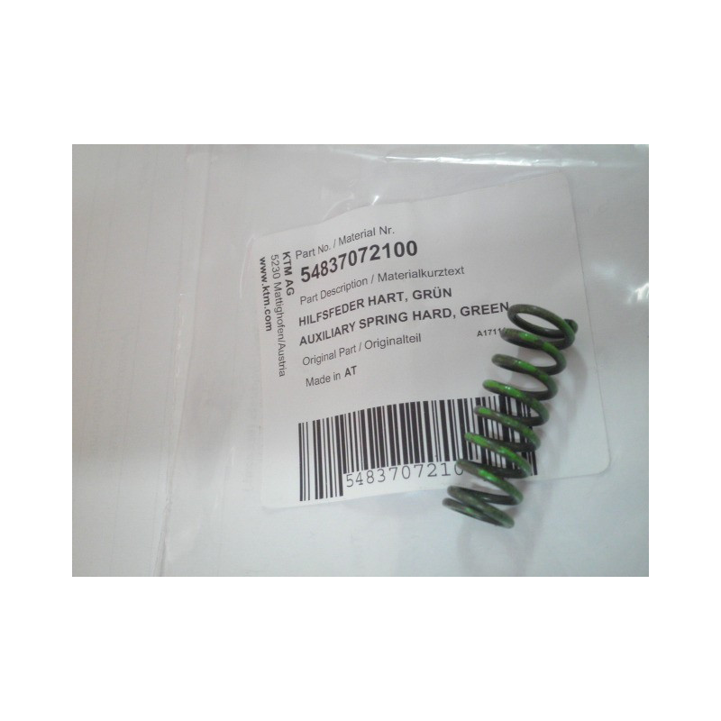 54837072100  Auxiliary Spring Hard Green KTM EXC-250-300 '04-'07