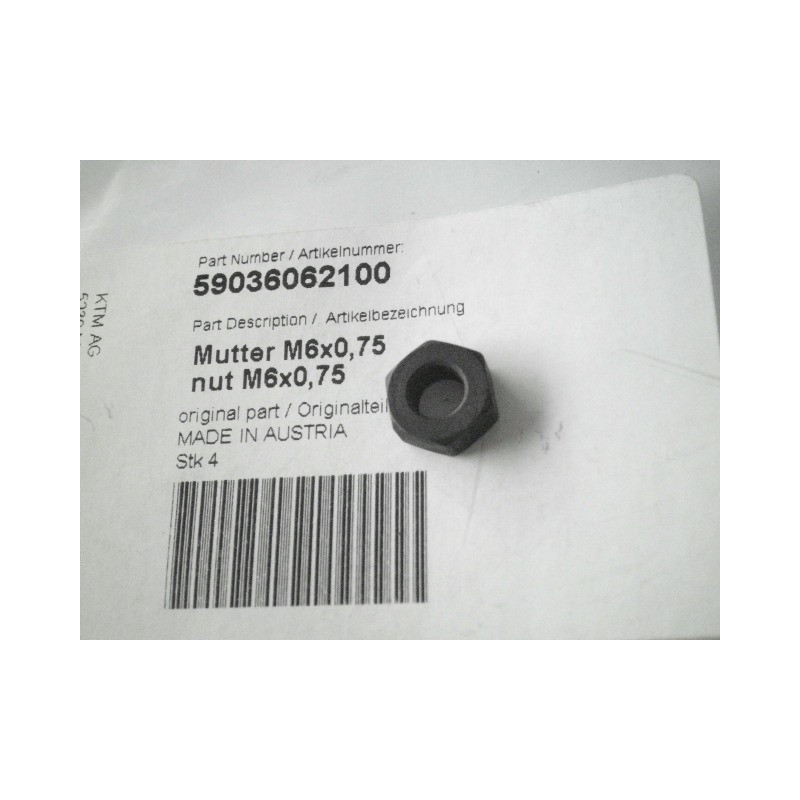59036062100  Nut For Adjustment Screw KTM EXC 4T '00-'07 SX 4T '00-'06