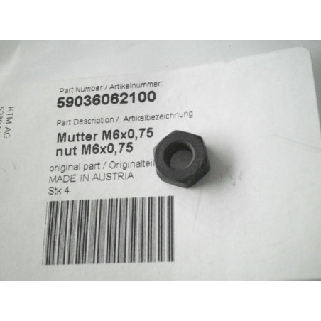 59036062100  Nut For Adjustment Screw KTM EXC 4T '00-'07 SX 4T '00-'06