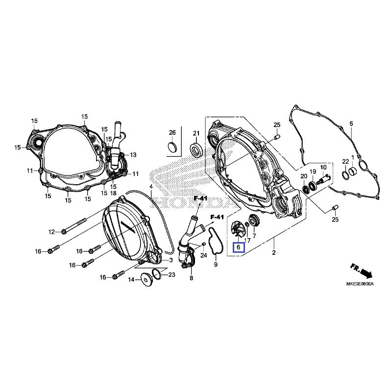 19215MEN850  Impeller Water Pump Honda CRF-450R '06-'17