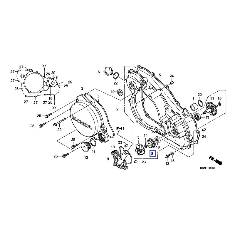 19217KRNA61  Mechanikal Seal Honda CRF-250R '12-'17 CRF-450R '13-'17
