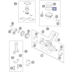 61030032000  Oil Scraper Ring KTM LC8-990