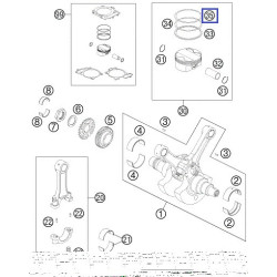 61030030000  Ελατήριο Πιστονιού (L-Ring) KTM LC8-990