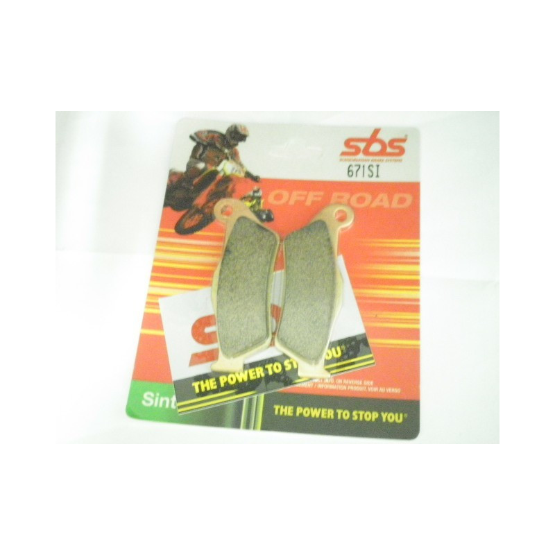 671SI   SBS Front Brake Pads Yamaha TT-600R TT-600E