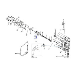 19217H9A300  Τσιμούχα Μηχανική Αντλίας Νερού SYM Citycom 300i GTS-250-300 