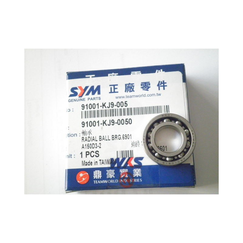 91001KJ9005  Ρουλεμάν Αξονα Αντλίας Νερού SYM Citycom 300i GTS-250-300 