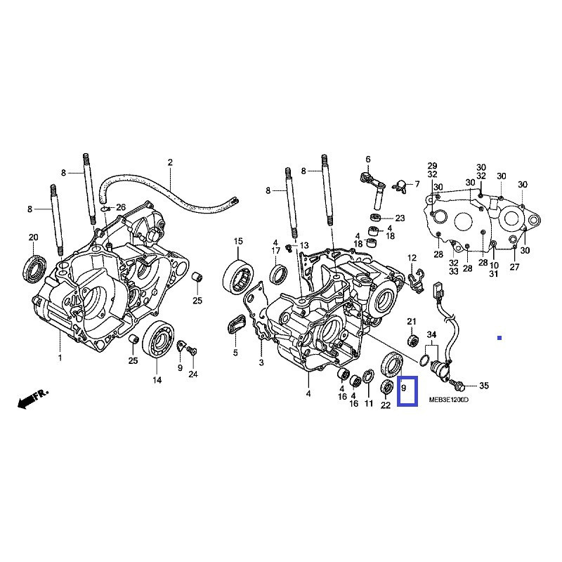 91201MEB671   Crankshaft Oil Seal Left Honda CRF-250-450 '02-'17