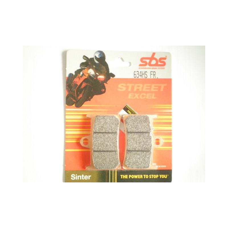 634HS  SBS Front Brake Pads Yamaha TDM900 FZ6 YZFR1 YZFR6 XJR1300 FJR1300