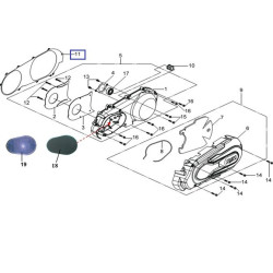 11395HMA000  Φλάντζα Καπακιού Μετάδοσης SYM GTS-250-300