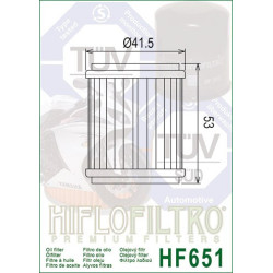 HF651  Hiflofiltro Oil filter (short) KTM Duke 690 '12-'18 