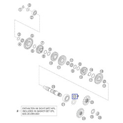 0760304772G  Τσιμούχα Αξονα Γραναζιού KTM LC8 950-990