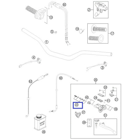 77302032000  Repair Kit Piston 10,5mm KTM SX-F 450 '09-'11