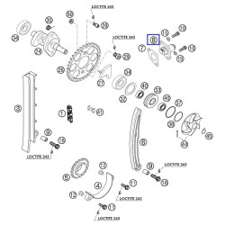 59036003000  Τεντωτήρας Καδένας Εκκεντροφόρου KTM EXC-400-450-525