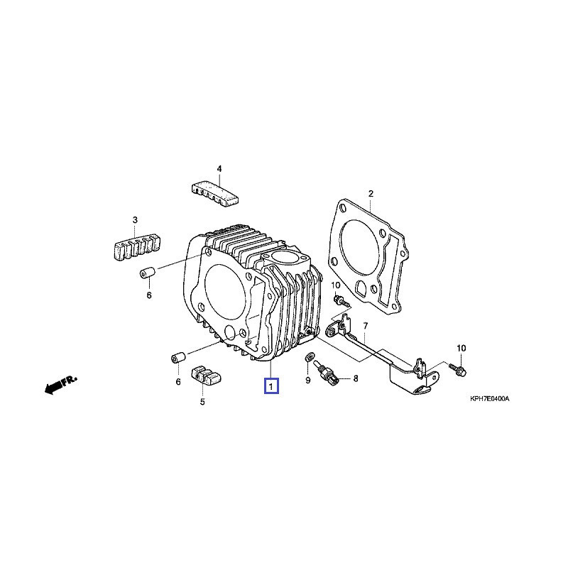 12100KPH700  Cylinder Honda ANF-125i Innova '07-'12