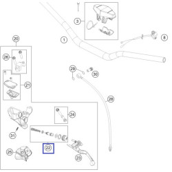 72002032000  Repair Kit Piston 10mm KTM SX-85 '14-'17