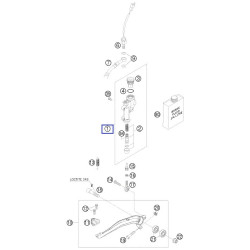54813060100  Rear Brake Cylinder Cpl. KTM EXC '04-'12 SX '04-'11