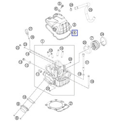 78036053100 Φλάντζα Καπακιού Βαλβίδων KTM EXC-400-450-500-530 '08-'16
