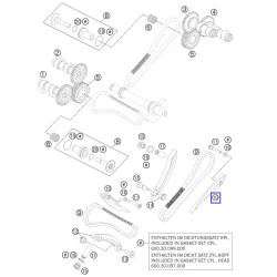 60036001000  Γλύστρα Καδένας Χρονισμού KTM LC8 ADV-950-990