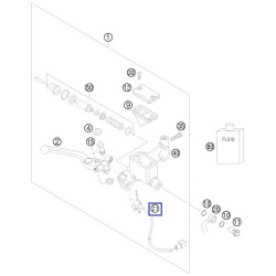 58411050000  Brake Light Switch Front KTM LC4-640 '03-'06