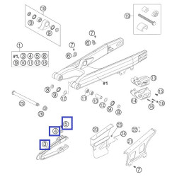 50304066110  Γλύστρα Ψαλιδιού Σετ ΚΤΜ EXC/SX '99-'07