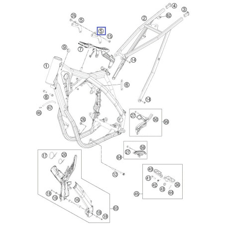 77303513000  Βάση Μοτέρ KTM SX-F 450 '11-'12