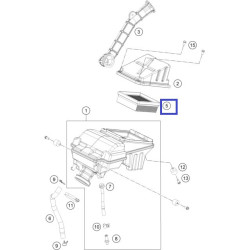 90106015000   Air Filter KTM Duke-125-200-390 '11-'16