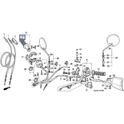 53165KS3900  Χειρολαβή Δεξιά Honda XL-600V-650V-700V Transalp 