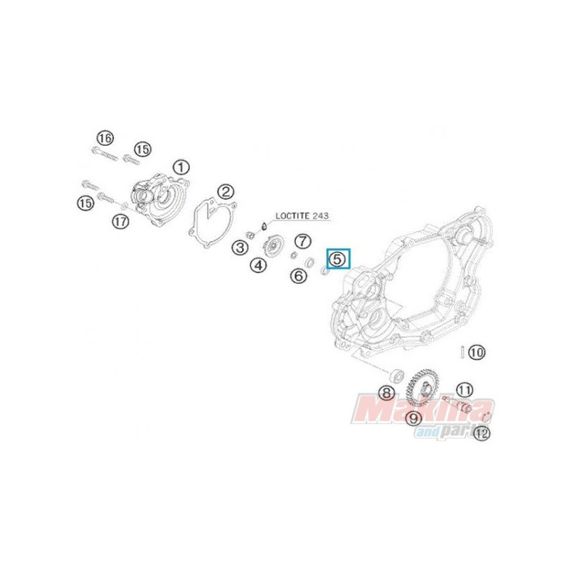 0760102455 Shaft Seal Ring KTM EXC-400-450-530 '08-'11