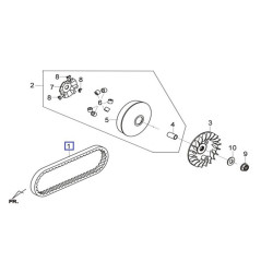 1B01LHA01 Drive Belt Sym Citycom S 300i
