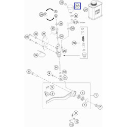 54513030044  Brakr Fluid Reservoir KTM Duke 640-690