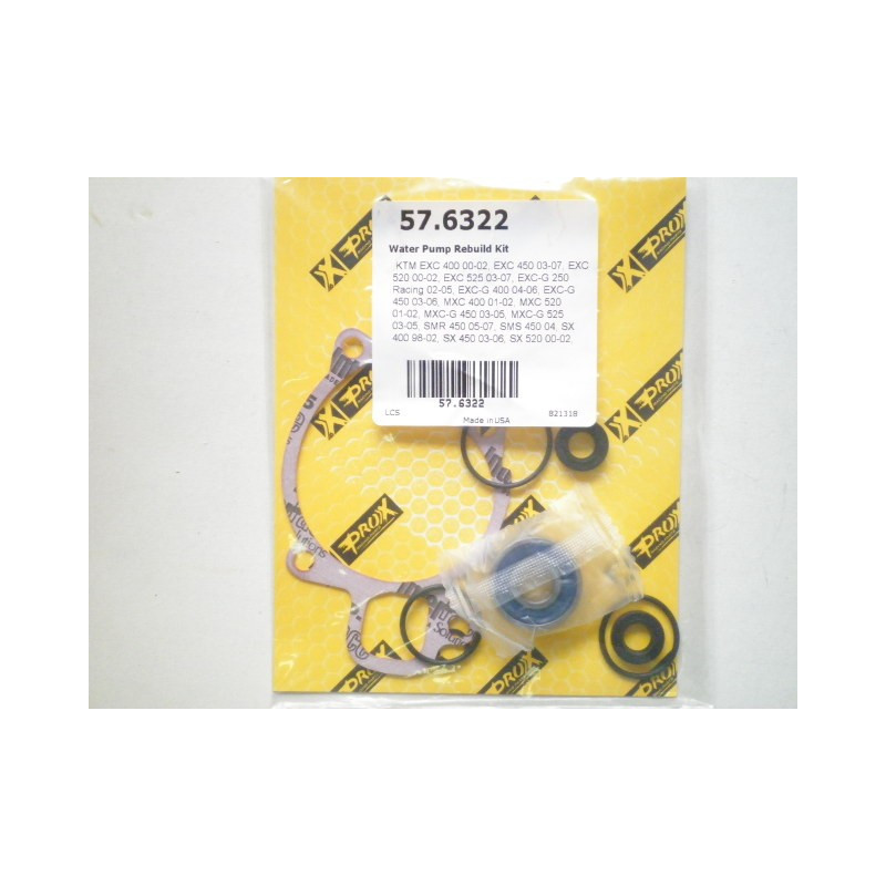 57-6322  PROX Κιτ Επισκευής Αντλίας Νερού KTM EXC-250-400-450-520-525 '02-'07