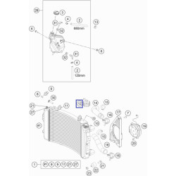 62535009000  Τάπα Ψυγείου KTM Duke 690 1,4 Bar